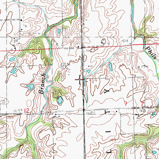 Topographic Map of Pleasant Hill School (historical), IL