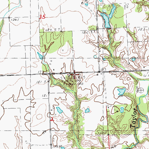 Topographic Map of Pleasant Hill School (historical), IL