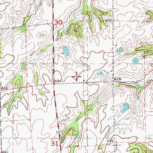 Topographic Map of Pleasant Hill School (historical), IL