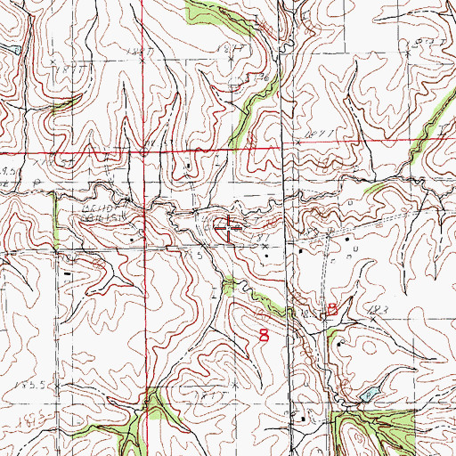 Topographic Map of Pleasant Hill School (historical), IL