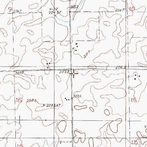 Topographic Map of Pleasant Hill School (historical), IL