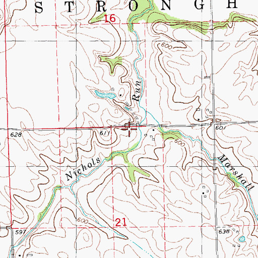 Topographic Map of Pleasant Hill School (historical), IL
