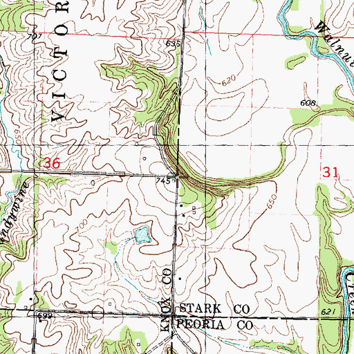 Topographic Map of Pleasant Hill School (historical), IL