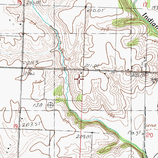Topographic Map of Pleasant Hill School (historical), IL