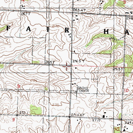Topographic Map of Pleasant Hill School (historical), IL