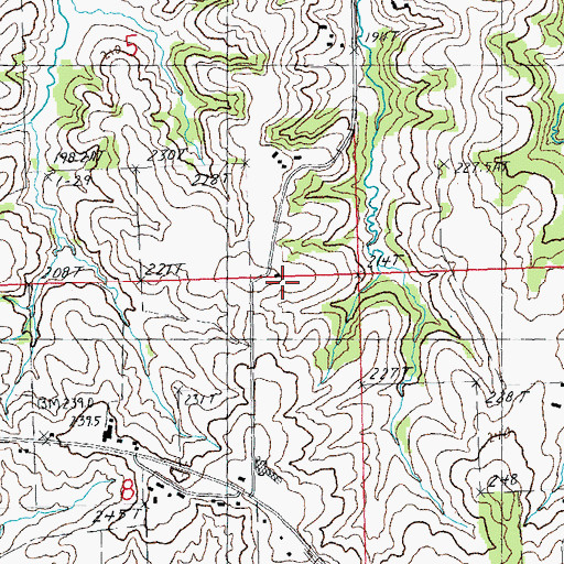Topographic Map of Pleasant Hill School (historical), IL