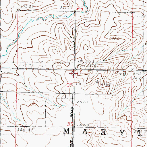 Topographic Map of Pleasant Hill School (historical), IL