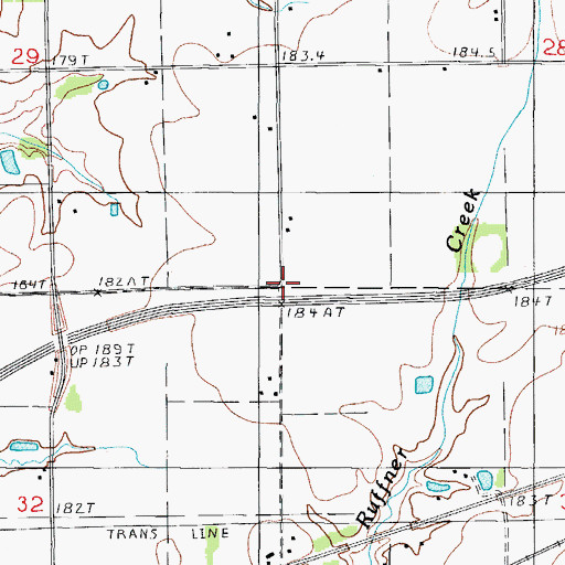 Topographic Map of Pleasant Valley Church (historical), IL