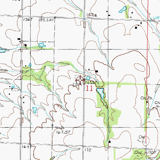 Topographic Map of Pleasant View Church (historical), IL