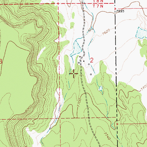 Topographic Map of Towser Well, AZ