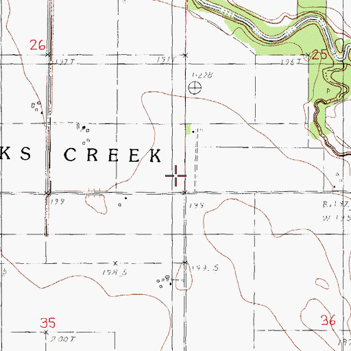 Topographic Map of Pleasant View School (historical), IL