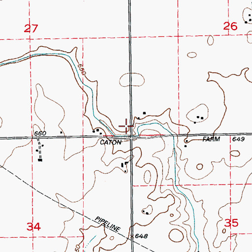 Topographic Map of Plecher School, IL
