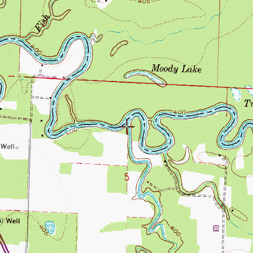 Topographic Map of Plum Creek, IL