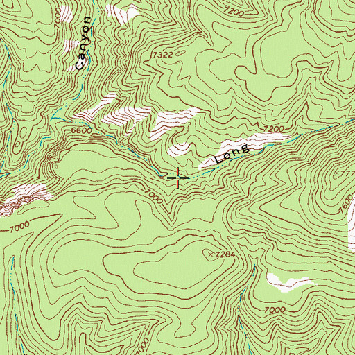 Topographic Map of Long Ears Spring, AZ