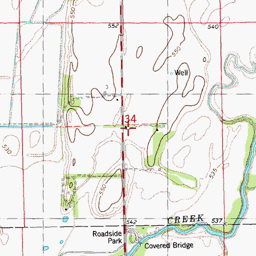 Topographic Map of Pogue School (historical), IL