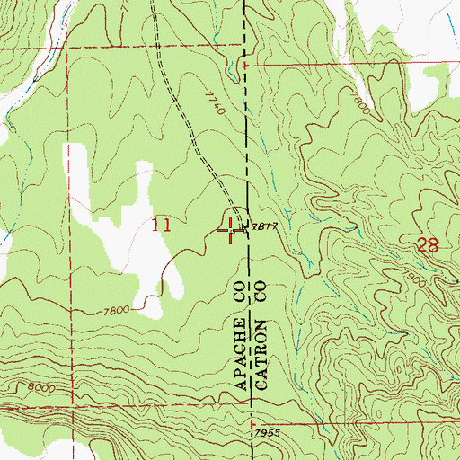 Topographic Map of Simpson Well, AZ
