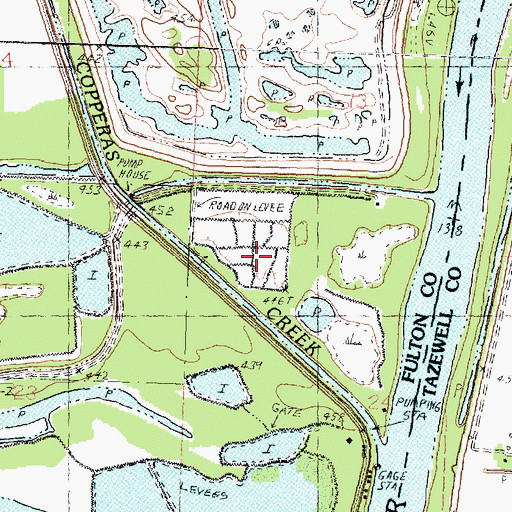 Topographic Map of Pond Lily Lake, IL