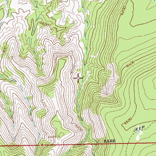 Topographic Map of Hard Rock Spring, AZ