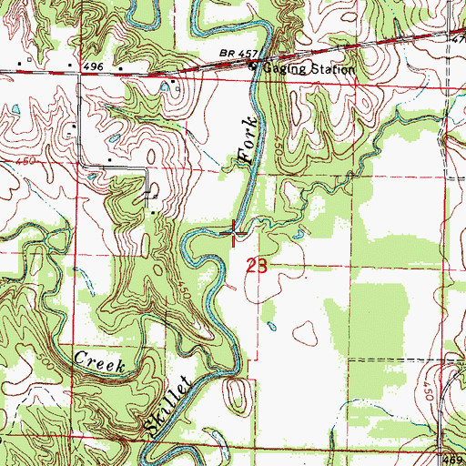 Topographic Map of Poplar Creek, IL