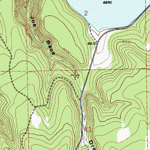 Topographic Map of Hay Spring, AZ