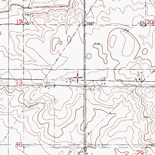 Topographic Map of Porter School (historical), IL