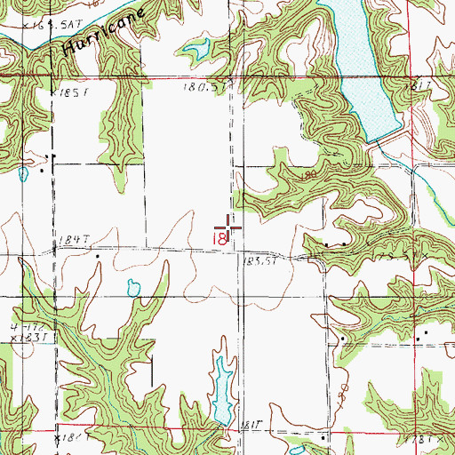 Topographic Map of Possum Ridge School (historical), IL