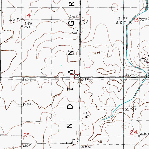 Topographic Map of Potter School (historical), IL