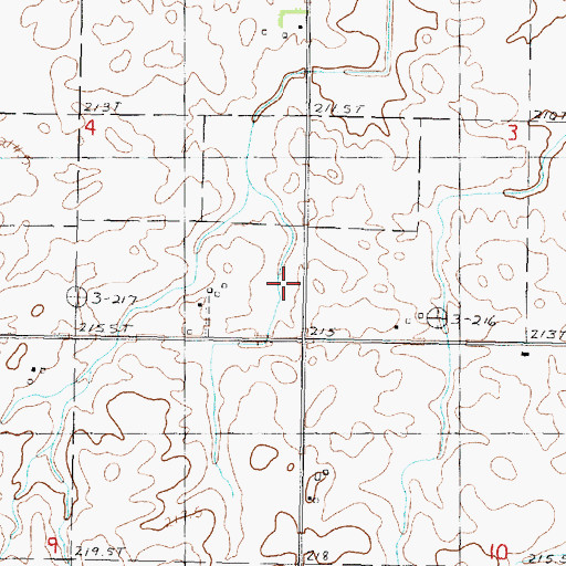 Topographic Map of Prairie Center School (historical), IL