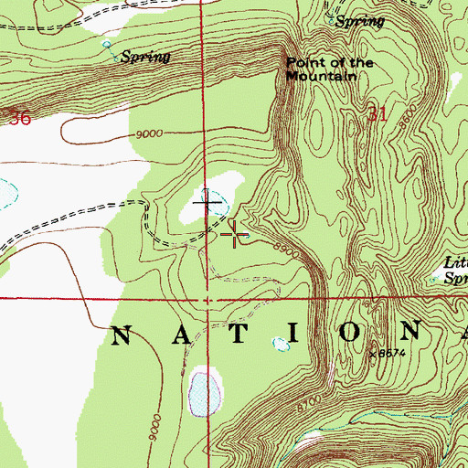 Topographic Map of Point Mountain Tank, AZ