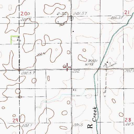 Topographic Map of Prairie Chapel (historical), IL