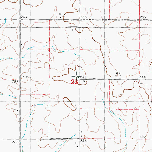 Topographic Map of Prairie College School (historical), IL