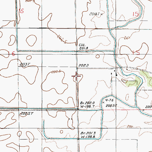 Topographic Map of Prairie Dell School (historical), IL