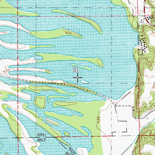 Topographic Map of Prairie Lake, IL