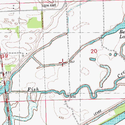Topographic Map of Prairie Lake, IL