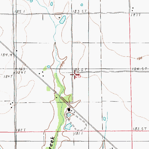 Topographic Map of Prairie School (historical), IL
