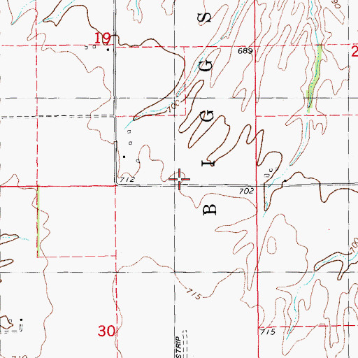 Topographic Map of Prairie School (historical), IL