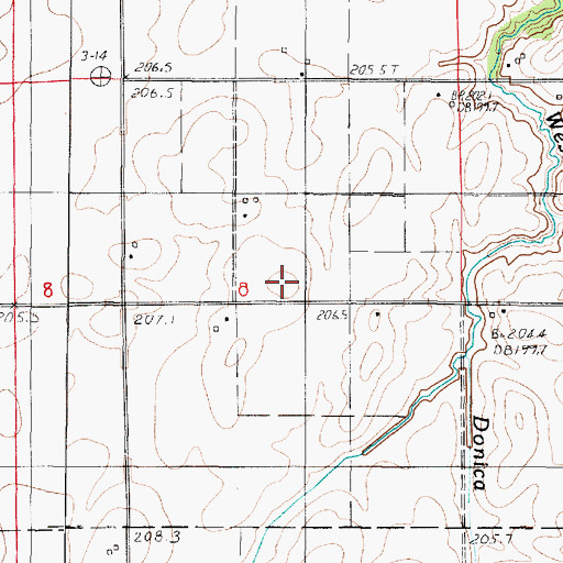 Topographic Map of Prairie Union Church (historical), IL