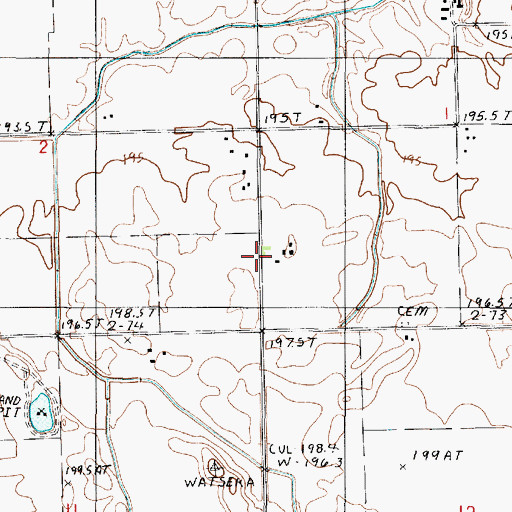 Topographic Map of Prairie View School (historical), IL