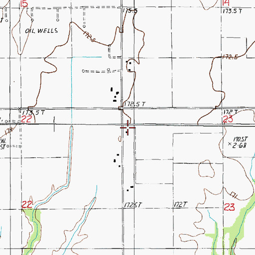 Topographic Map of Premium School (historical), IL