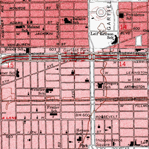 Topographic Map of Presentation School, IL