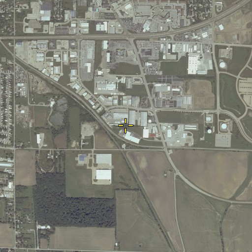 Aerial/Satellite Image of Price Cemetery, IL