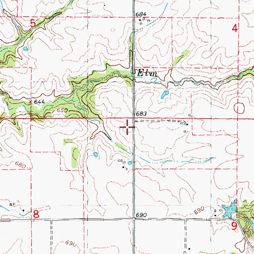 Topographic Map of Primrose School (historical), IL