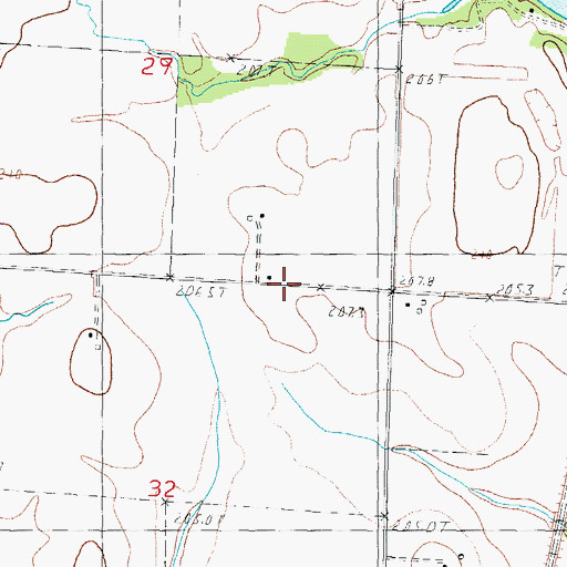 Topographic Map of Progress School (historical), IL