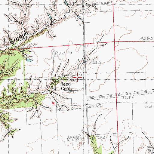 Topographic Map of Providence School (historical), IL