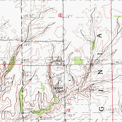 Topographic Map of Providence School (historical), IL