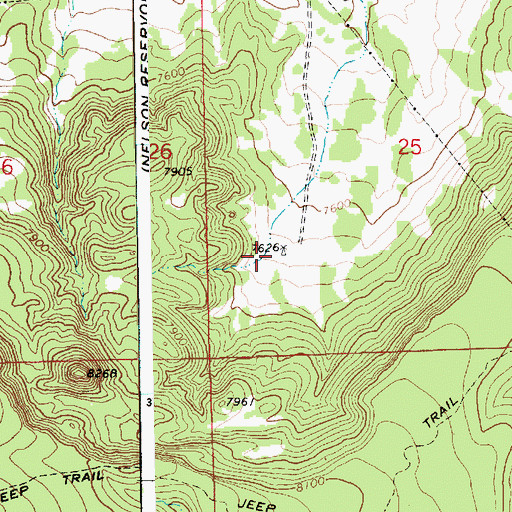 Topographic Map of Butler Cemetery, AZ
