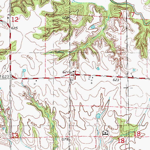 Topographic Map of Pryor School (historical), IL