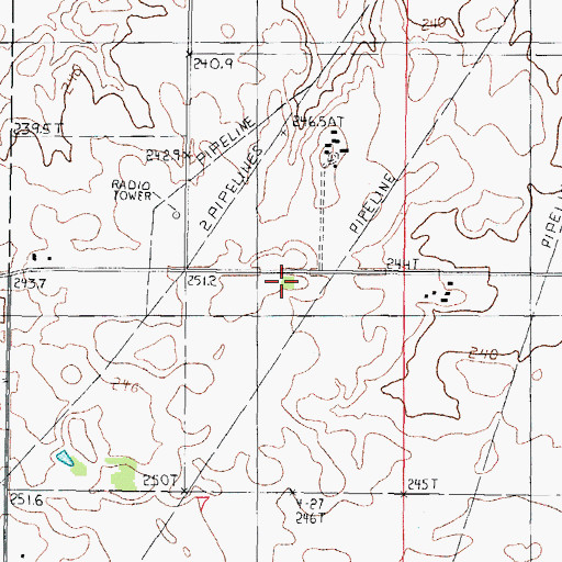 Topographic Map of Quinn School (historical), IL
