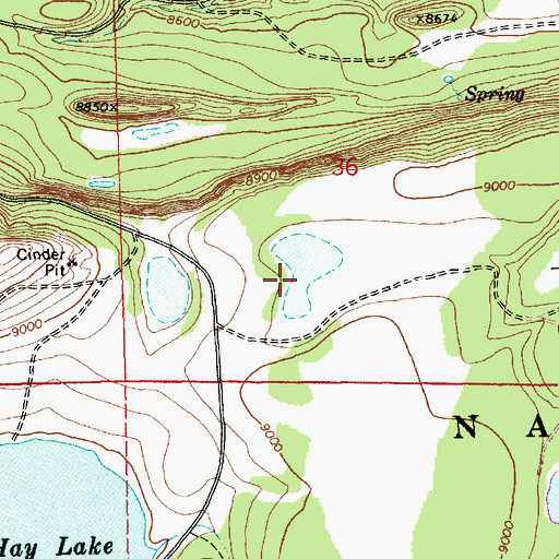 Topographic Map of Canvasback Sink, AZ