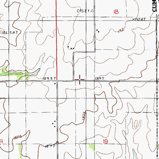 Topographic Map of Rader School (historical), IL